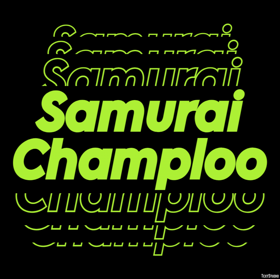 Samurai Champloo Text Effect