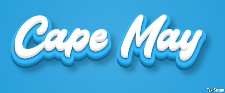 Cape May Efecto de Texto