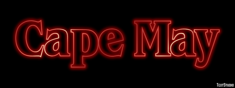 Cape May Efecto de Texto