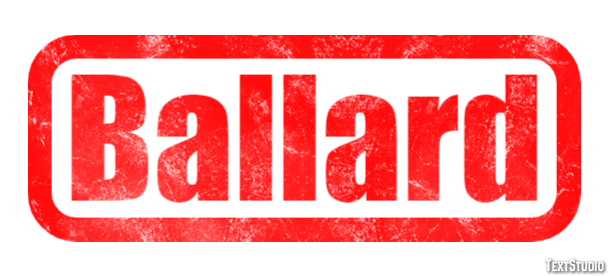 Ballard Эффект текста