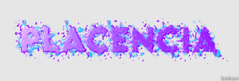 Placencia テキスト効果