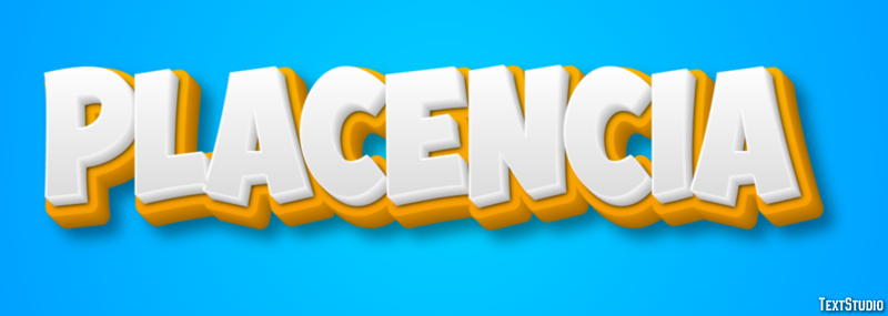 Placencia Effet de Texte