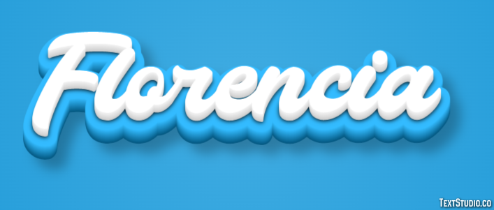 Florencia Efecto de texto