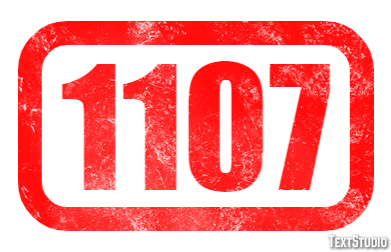 1107 Effetto testo