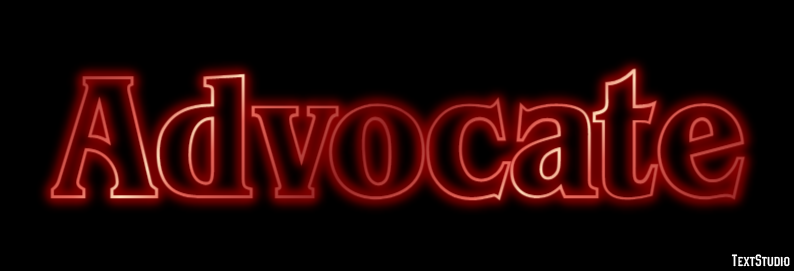 Advocate Эффект текста