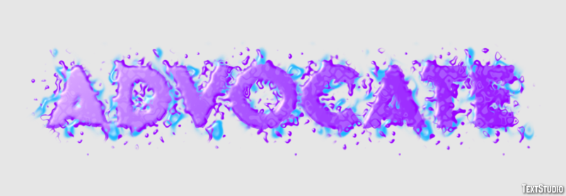 Advocate Text Effect
