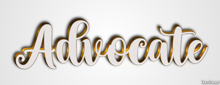 Advocate Эффект текста