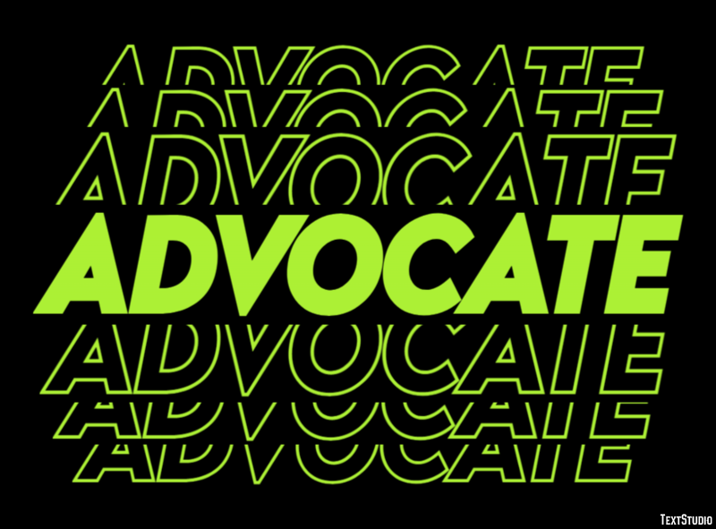 Advocate Text Effect