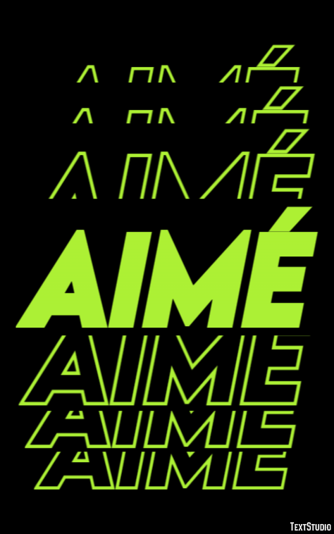 Aimé Tekst Effect