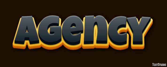 Agency Efeito de texto