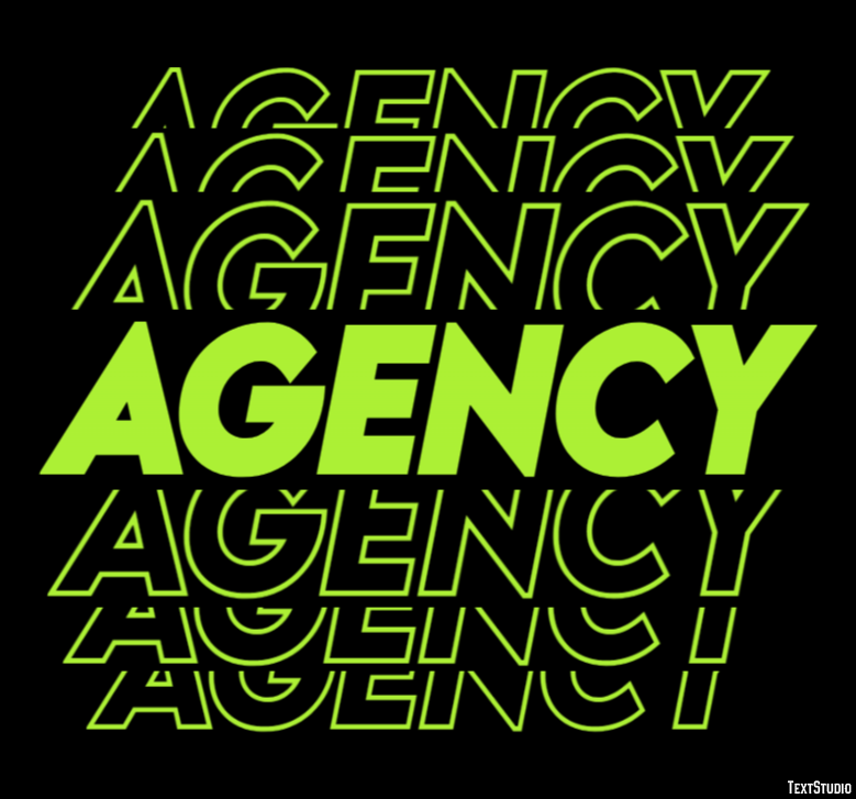 Agency Text Effect