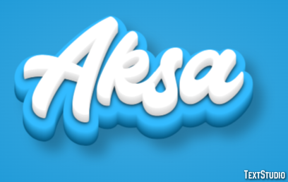 Aksa Эффект текста