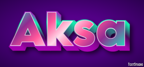 Aksa Эффект текста