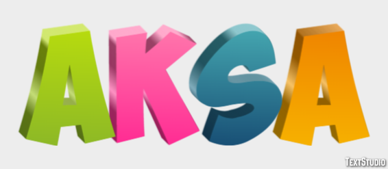 Aksa Эффект текста