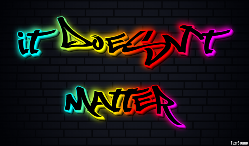 It doesn't matter Text Effect