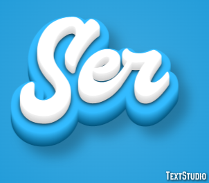 Ser Эффект текста