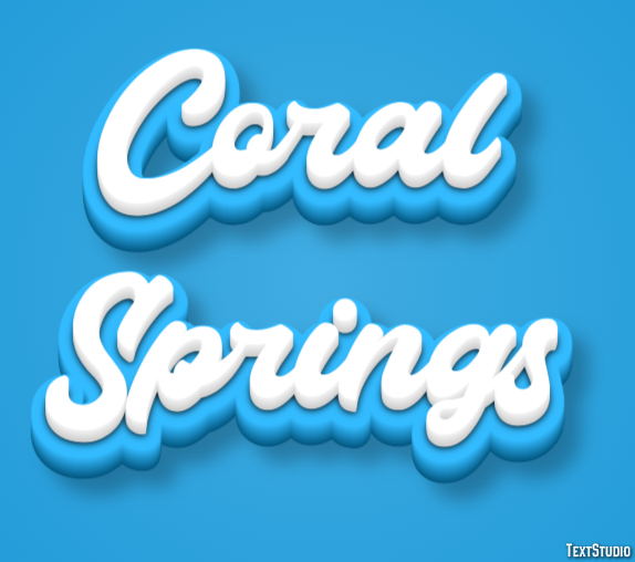 Coral Springs Effetto testo