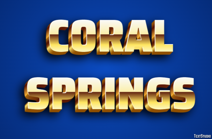 Coral Springs Effetto testo