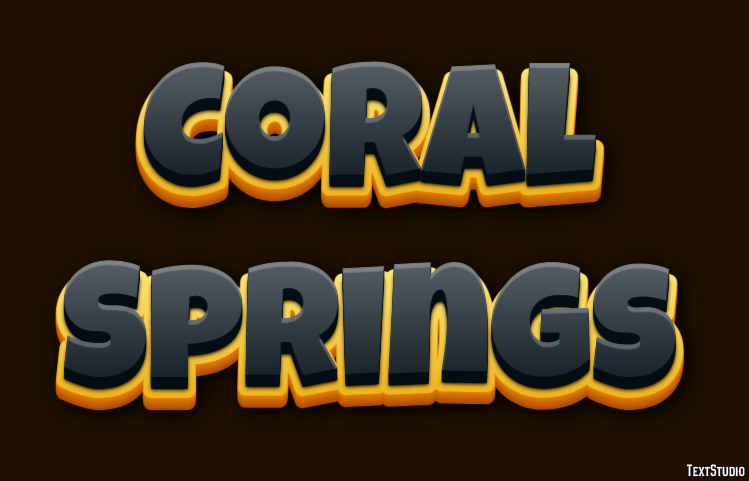 Coral Springs Effetto testo