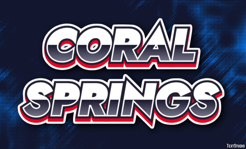 Coral Springs Effetto testo