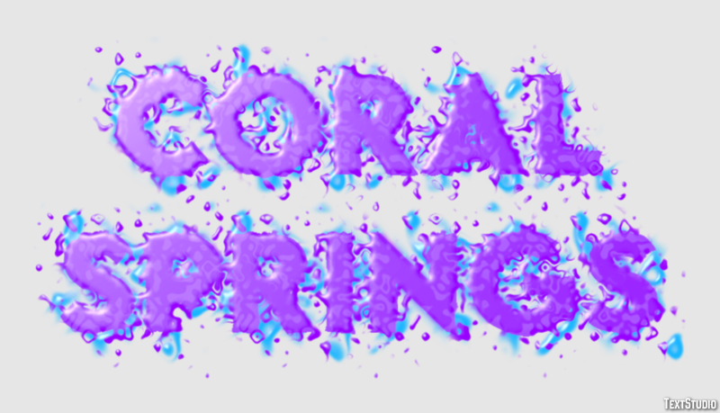 Coral Springs Effetto testo