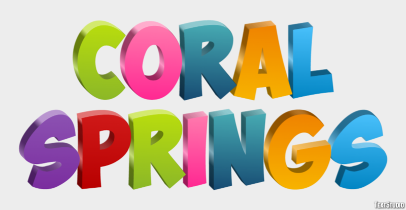 Coral Springs Efekt tekstowy