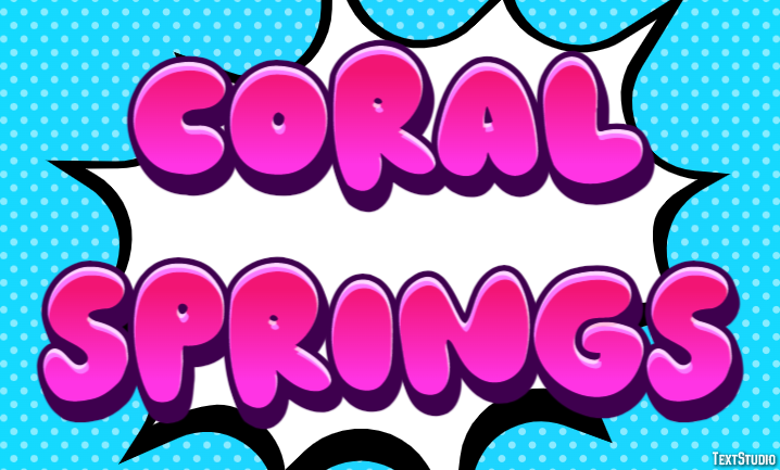 Coral Springs Effetto testo