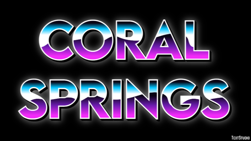 Coral Springs Effetto testo