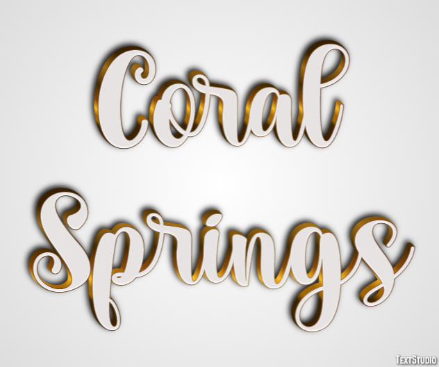 Coral Springs Effetto testo