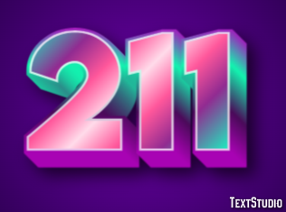 211 Text Effect