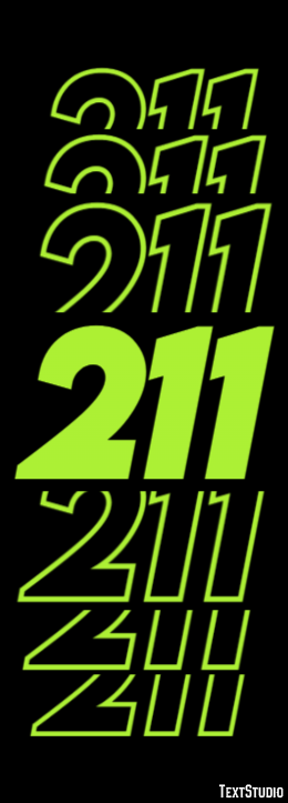 211 Text Effect