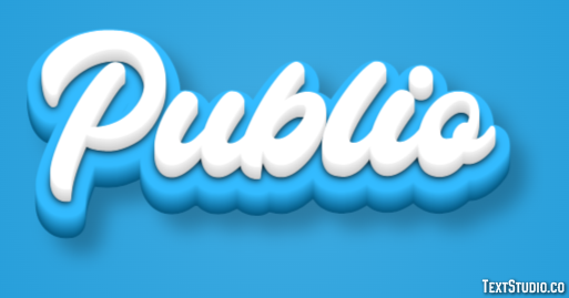 Publio Texteffekt