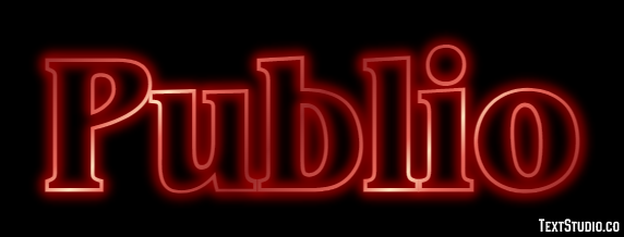 Publio Texteffekt