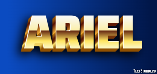 Ariel Efecto de Texto