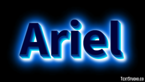 Ariel テキスト効果