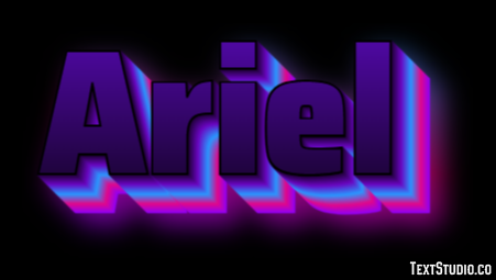 Ariel Texteffekt