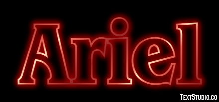 Ariel Texteffekt