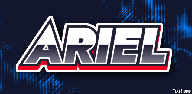 Ariel Texteffekt