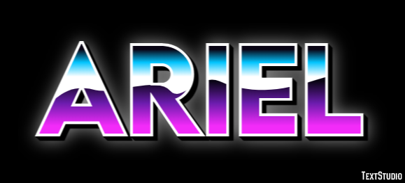 Ariel テキスト効果