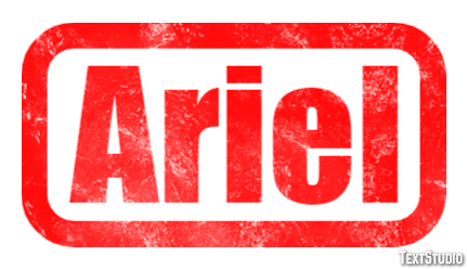 Ariel Texteffekt