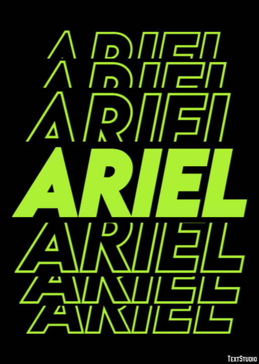 Ariel テキスト効果