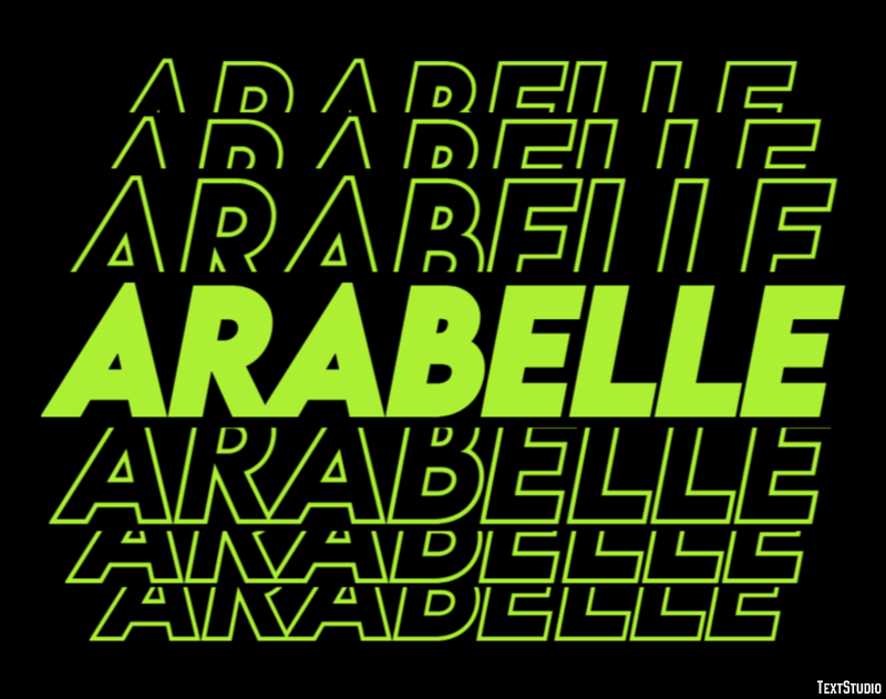 Arabelle Efecto de Texto