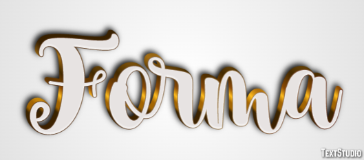 Forma Efeito de texto
