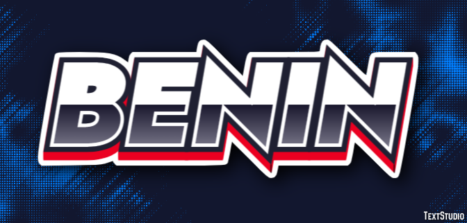 Benin Texteffekt