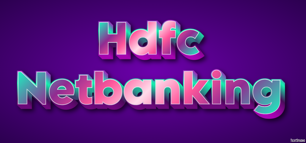 Hdfc Netbanking Effetto testo