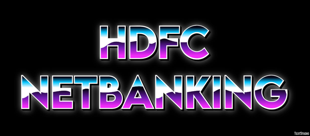 Hdfc Netbanking Efekt tekstowy