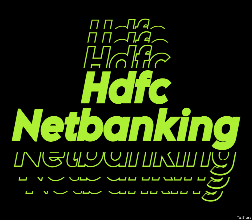 Hdfc Netbanking Efeito de texto