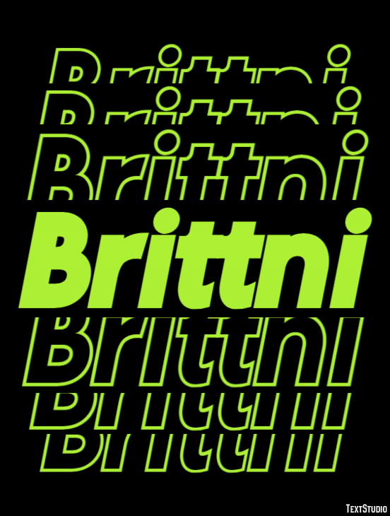 Brittni Text effect