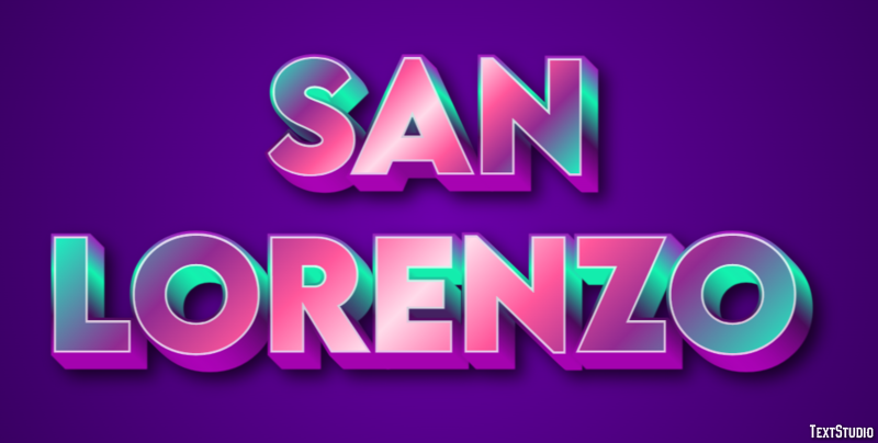 San Lorenzo Efekt tekstowy