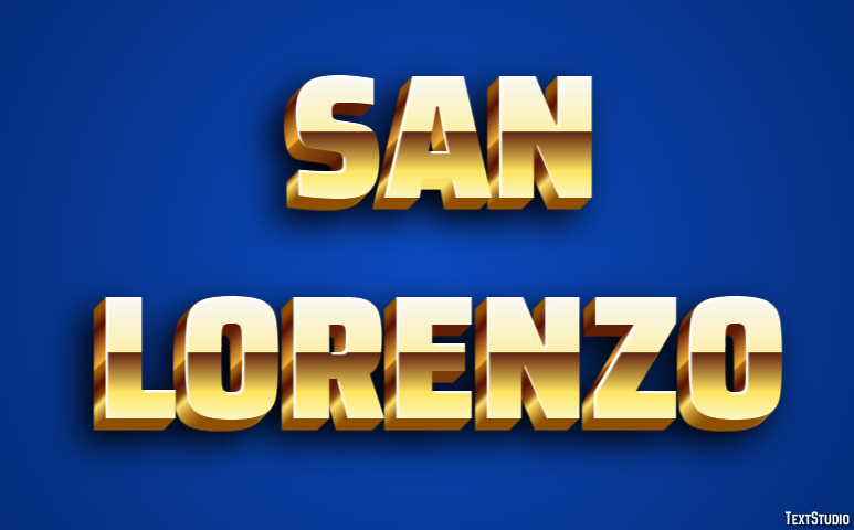 San Lorenzo Efekt tekstowy